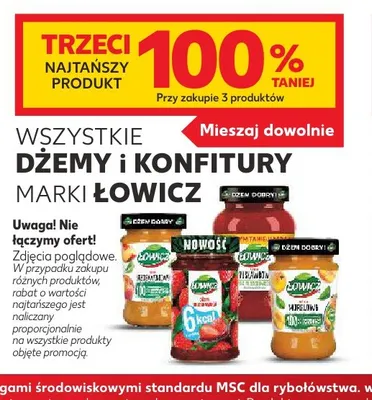 Dżemy i konfitury Łowicz promocja w Kaufland