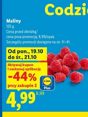 Maliny promocja w Lidl