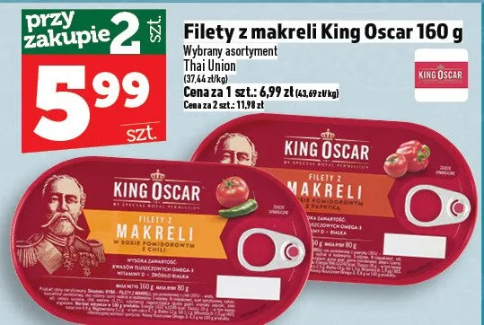 Filety z makreli promocja w TOPAZ
