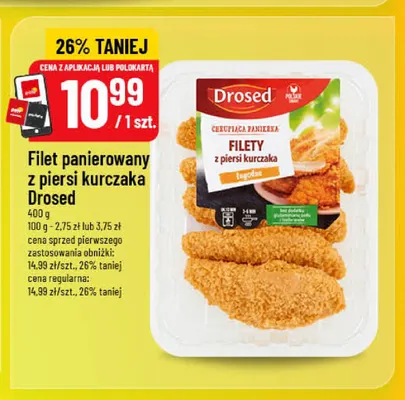Filet panierowany z piersi kurczaka Drosed promocja w POLOmarket
