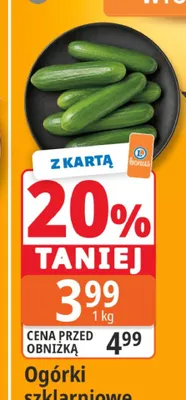 Ogórki szklarniowe promocja w Leclerc