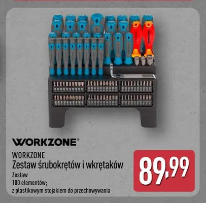 Zestaw śrubokrętów i wkrętaków Workzone promocja w Aldi