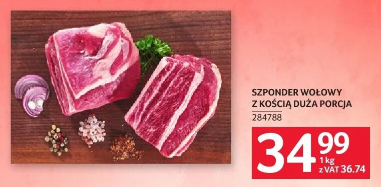 Szponder wołowy z kością duża porcja promocja w Selgros