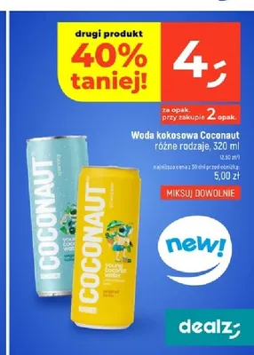 Woda kokosowa Coconaut promocja w Dealz