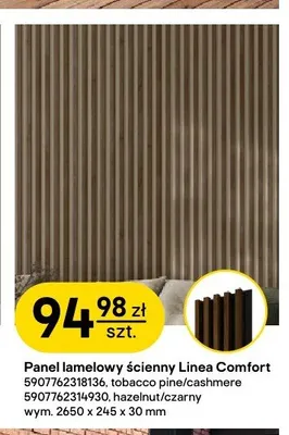 Panel lamelowy ścienny Stegu Linea Comfort tobacco pine cashmere promocja w Castorama