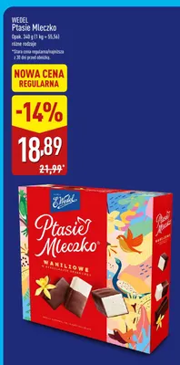 Ptasie Mleczko E.Wedel promocja w Aldi