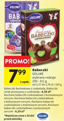 Babeczki wybrane rodzaje promocja w Intermarche