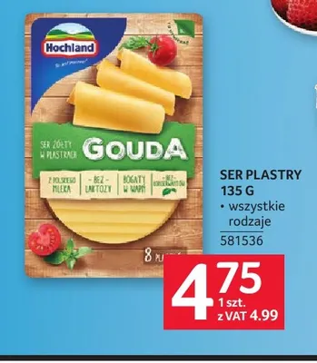 Ser żółty w plastrach Hochland promocja w Selgros