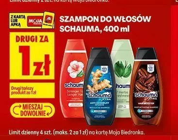 Szampon do włosów Schauma For Men promocja w Biedronka