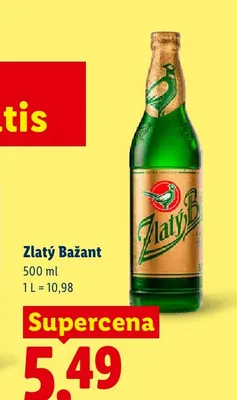 Piwo Zlatý Bažant promocja w Lidl