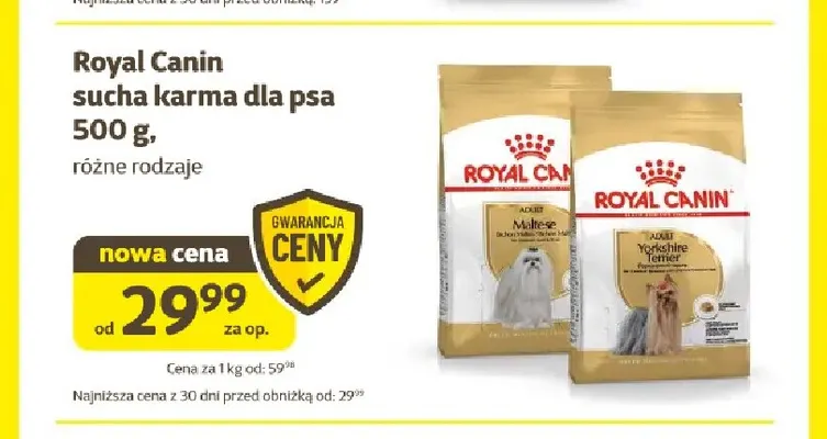Royal Canin sucha karma dla psa promocja w Super Zoo