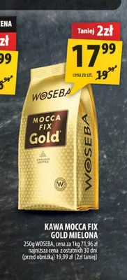Kawa Woseba Mocca Fix Gold mielona promocja w Arhelan