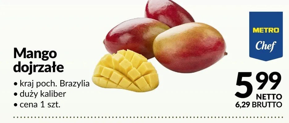 Mango dojrzałe promocja w Makro