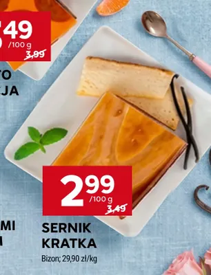 Sernik kratka Bizon promocja w Stokrotka