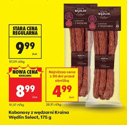 Kabanosy z wędzarni promocja w Biedronka