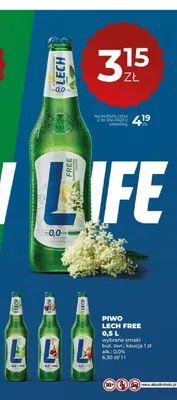 Piwo bezalkoholowe Lech Free Elderflower Lemon promocja w Duży Ben