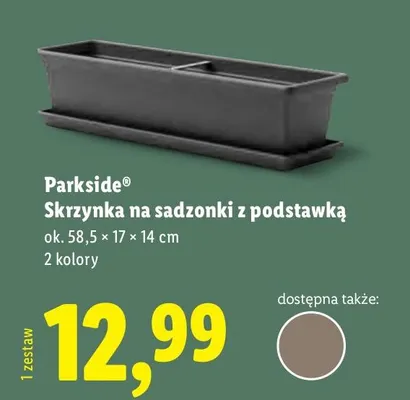 Skrzynka na sadzonki z podstawką promocja w Lidl