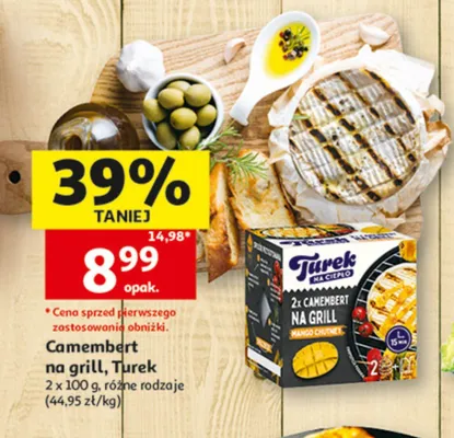 Camembert na grill Turek 2-pak 100g promocja w Auchan