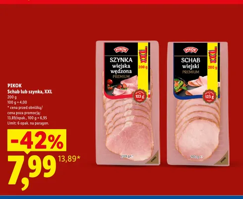 Schab wiejski XXL Pikok promocja w Lidl