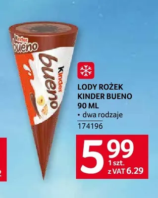 Lody Rożek Kinder Bueno promocja w Selgros