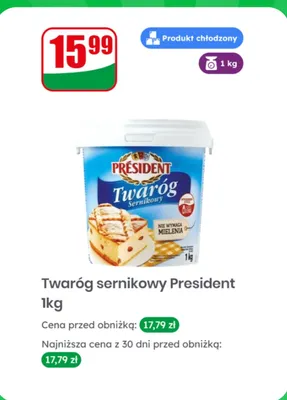 Twaróg sernikowy Pilos promocja w Dino