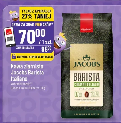 Kawa ziarnista Barista Milano promocja w POLOmarket