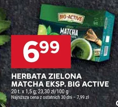 Herbata zielona Matcha eksp. promocja w Stokrotka
