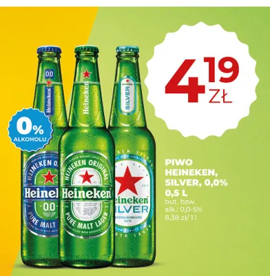 Piwo Heineken Silver promocja w Duży Ben