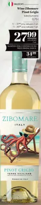 Wino Zibomare Pinot Grigio białe wytrawne promocja w POLOmarket