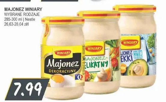 Majonez Winiary Dekoracyjny promocja w Słoneczko