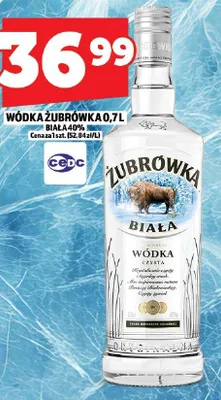 Wódka Żubrówka Biała promocja w TOPAZ