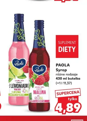 Syrop Paola malina promocja w Kaufland