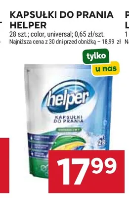 Kapsułki do prania color Helper promocja w Stokrotka