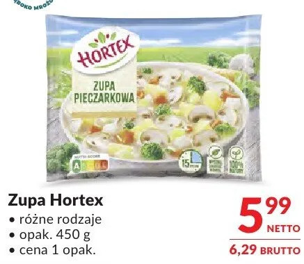 Zupa pieczarkowa Hortex promocja w Makro