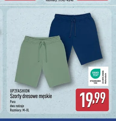 Szorty dresowe męskie UP2FASHION promocja w Aldi