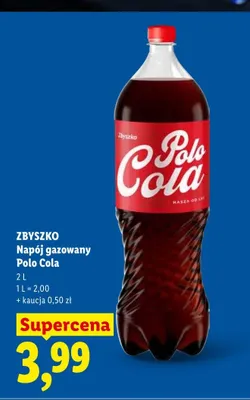 Napój gazowany Polo Cola Zbyszko promocja w Lidl