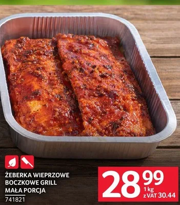 Żeberka wieprzowe boczkowce grill mała porcja promocja w Selgros