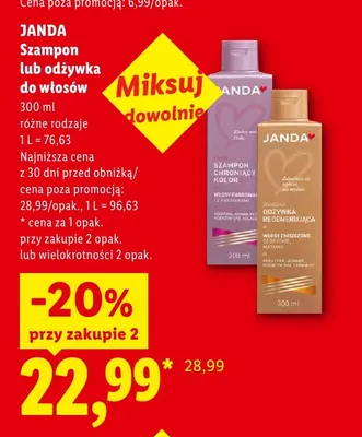 Szampon do włosów chroniący kolor Janda promocja w Lidl