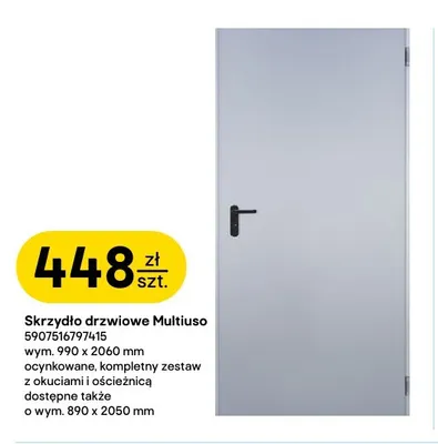 Skrzydło drzwiowe Multiuso 890x2050 mm Padilla promocja w Castorama