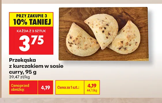 Przekąska z kurczakiem w sosie curry promocja w Biedronka