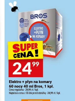 Elektro + płyn na komary Bros promocja w Twój Market