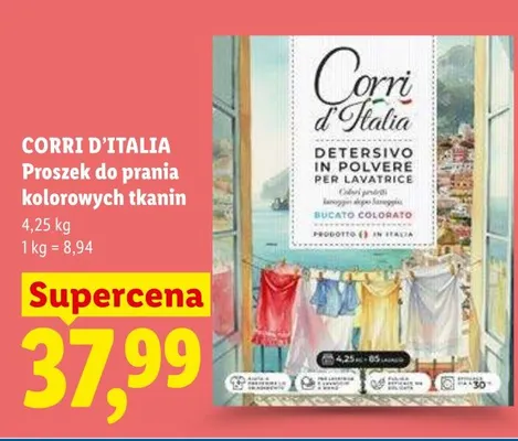 Proszek do prania kolorowych tkanin Corri d'Italia promocja w Lidl
