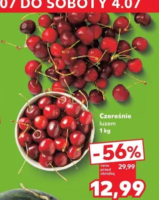 Czereśnie luzem promocja w Kaufland
