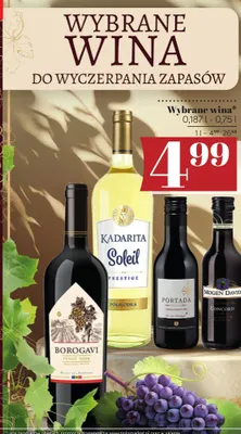 Wino czerwone Kadarita Soleil Prestige promocja w POLOmarket