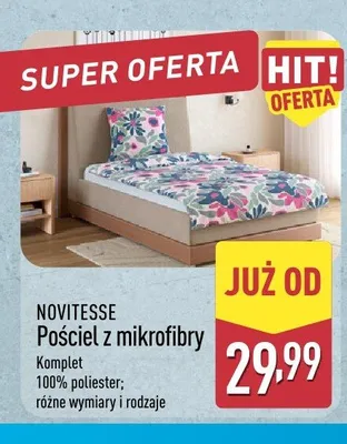 Pościel z mikrofibry Novitesse promocja w Aldi