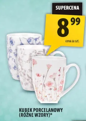 Kubek porcelanowy (różne wzory)* promocja w Arhelan