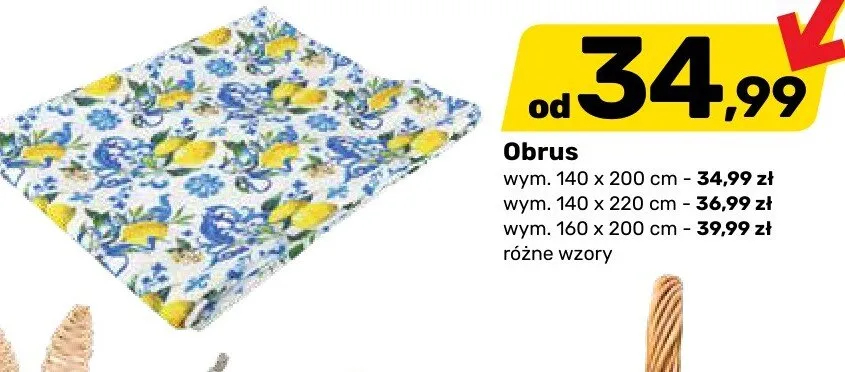 Obrus różne wzory Bricomarche promocja w Bricomarche