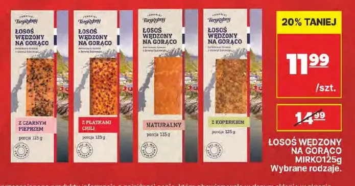 Łosoś wędzony na gorąco naturalny Mirko promocja w API Market