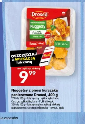 Nuggetsy z piersi kurczaka panierowane Drosed promocja w Twój Market