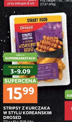 Stripsy z kurczaka w stylu koreańskim Drosed promocja w Stokrotka